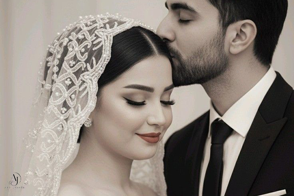 عروس و داماد در آتلیه